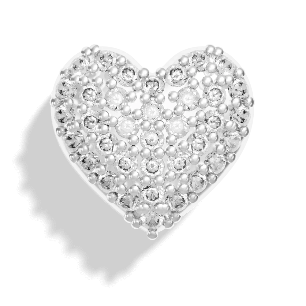 Silver Pave Bubble Letter Charms - Image 29