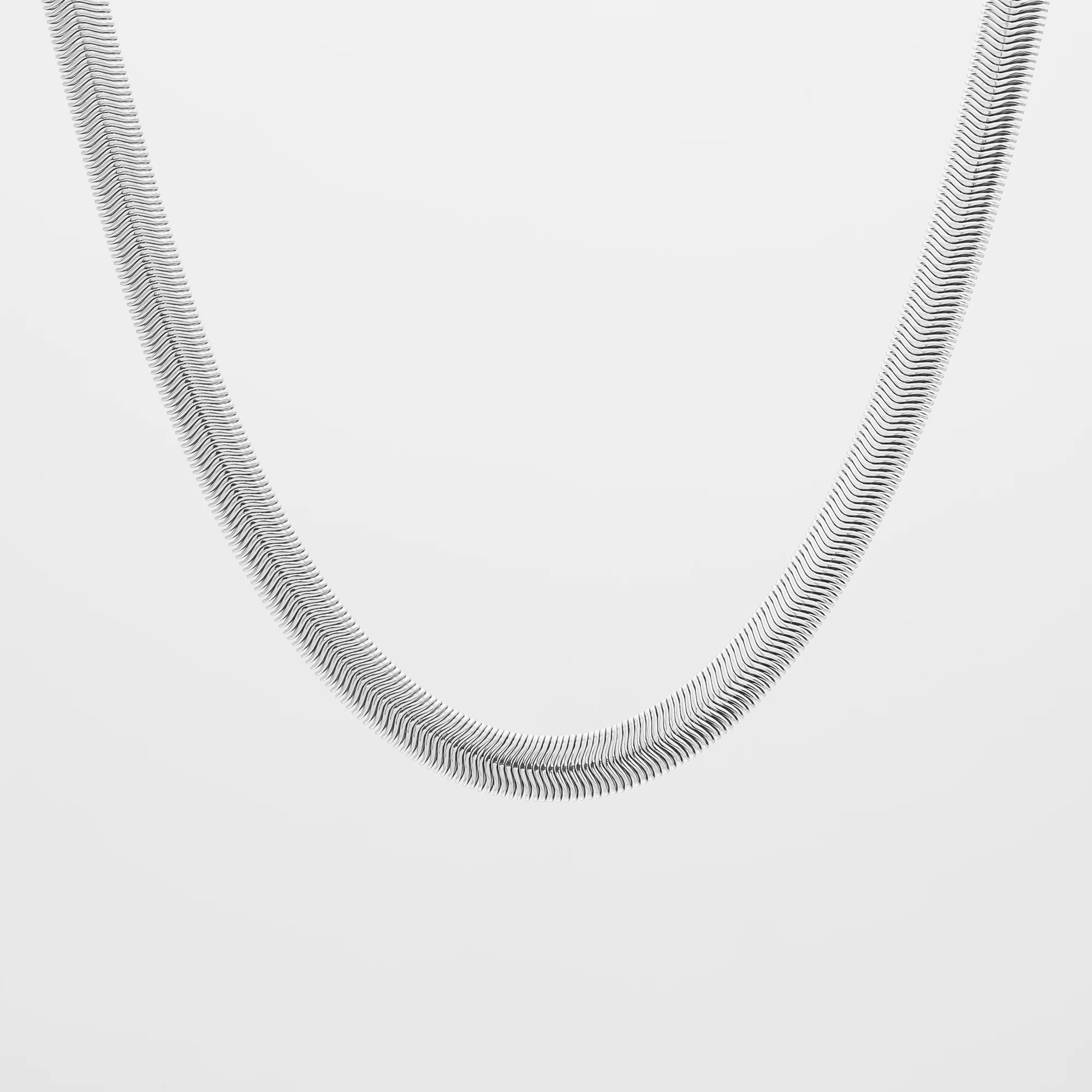 Skyla Chunky Herringbone Necklace - Image 4