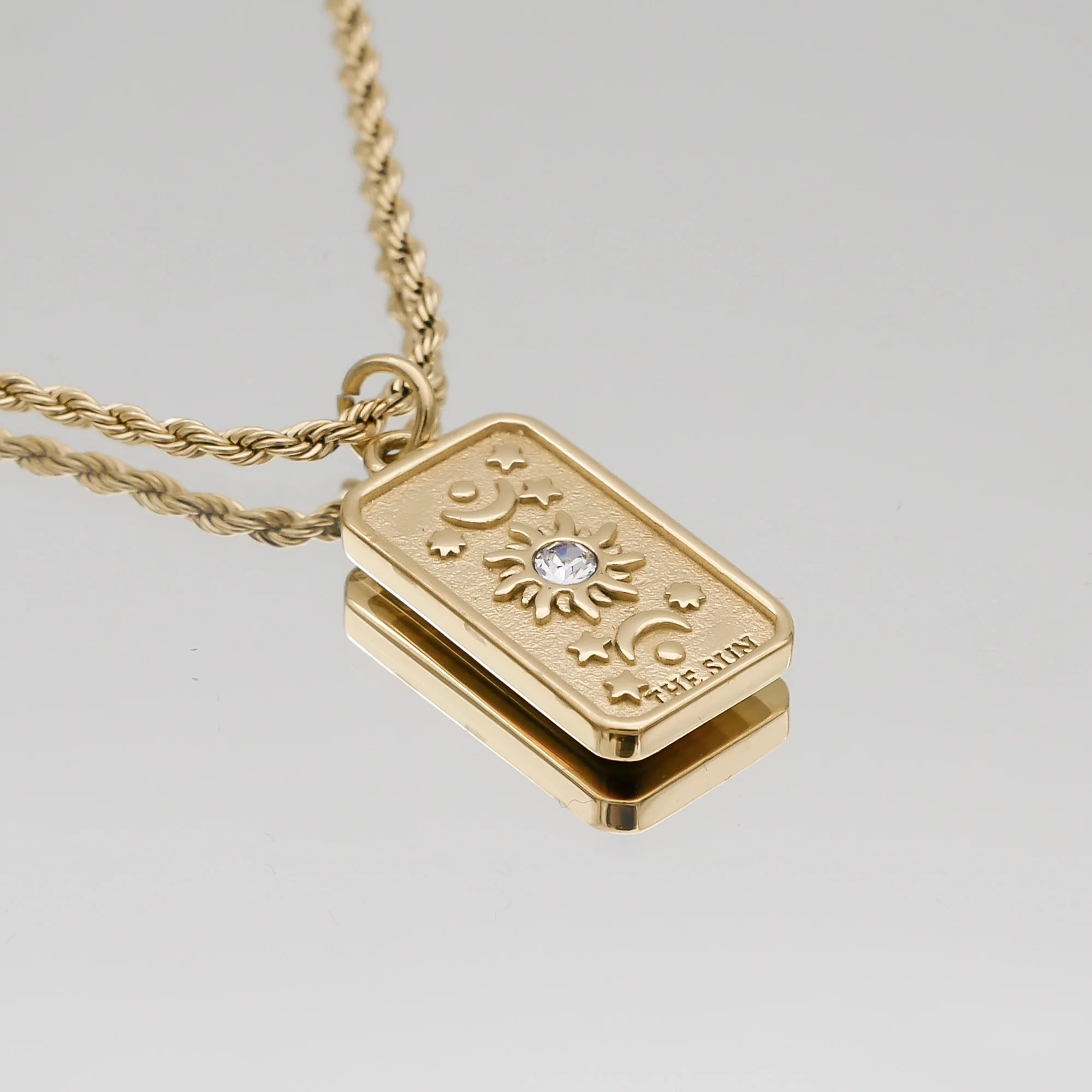 The Sun Tarot Card Necklace - Image 2