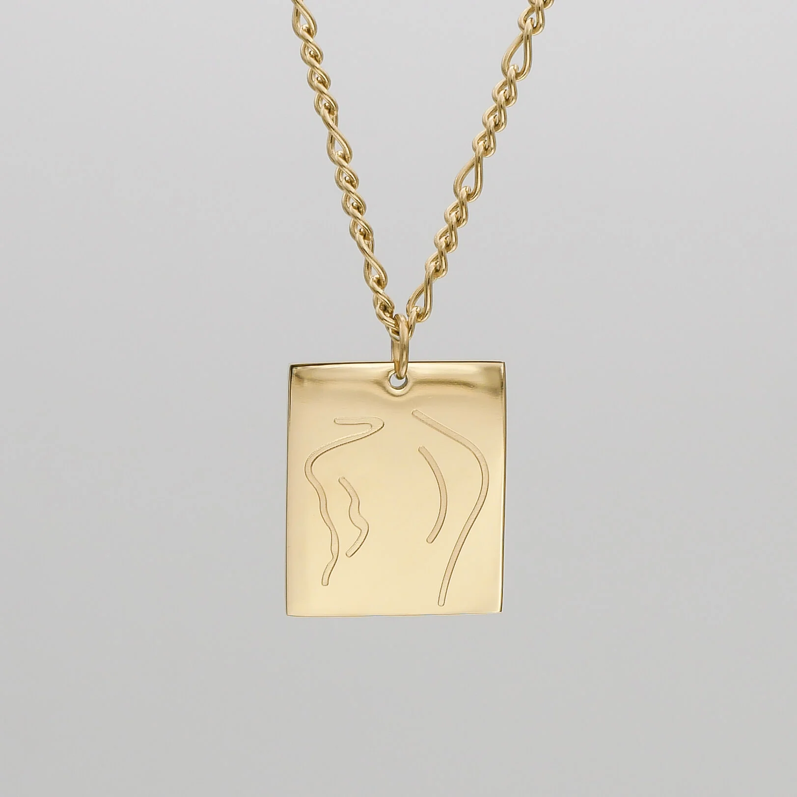 Tanya Figure Tablet Necklace