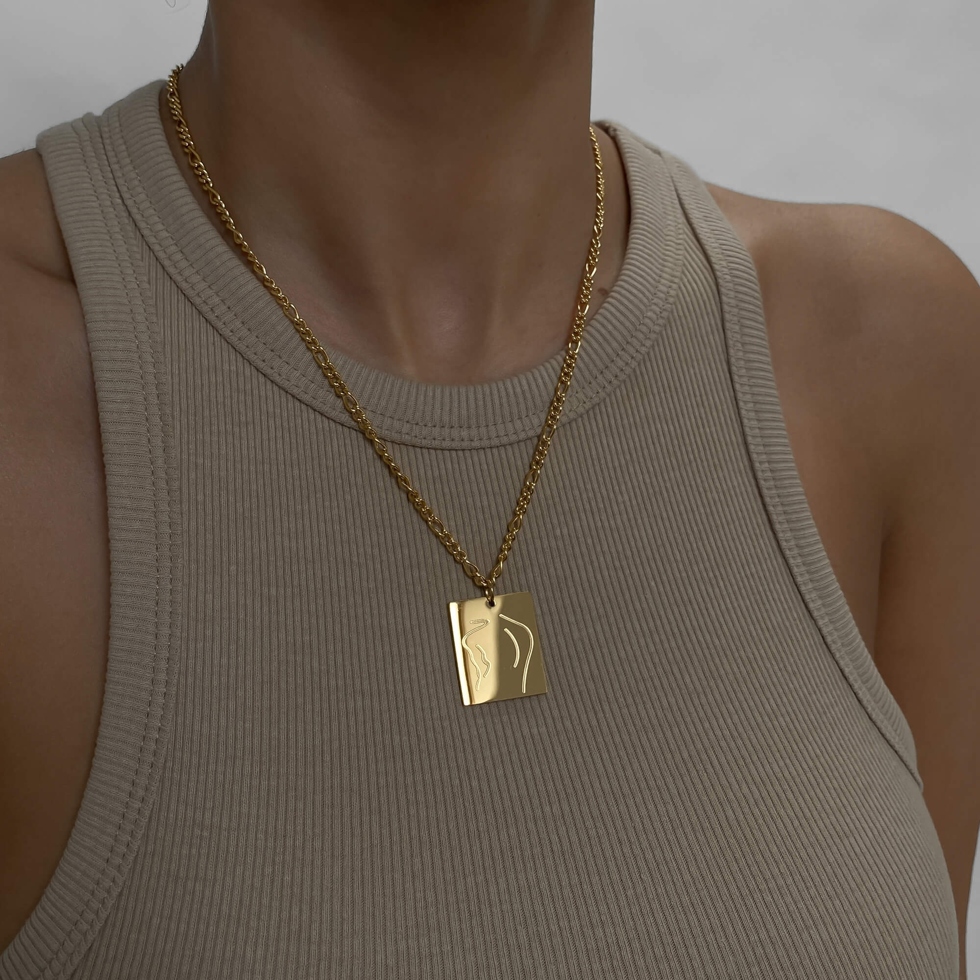 Tanya Figure Tablet Necklace - Image 4