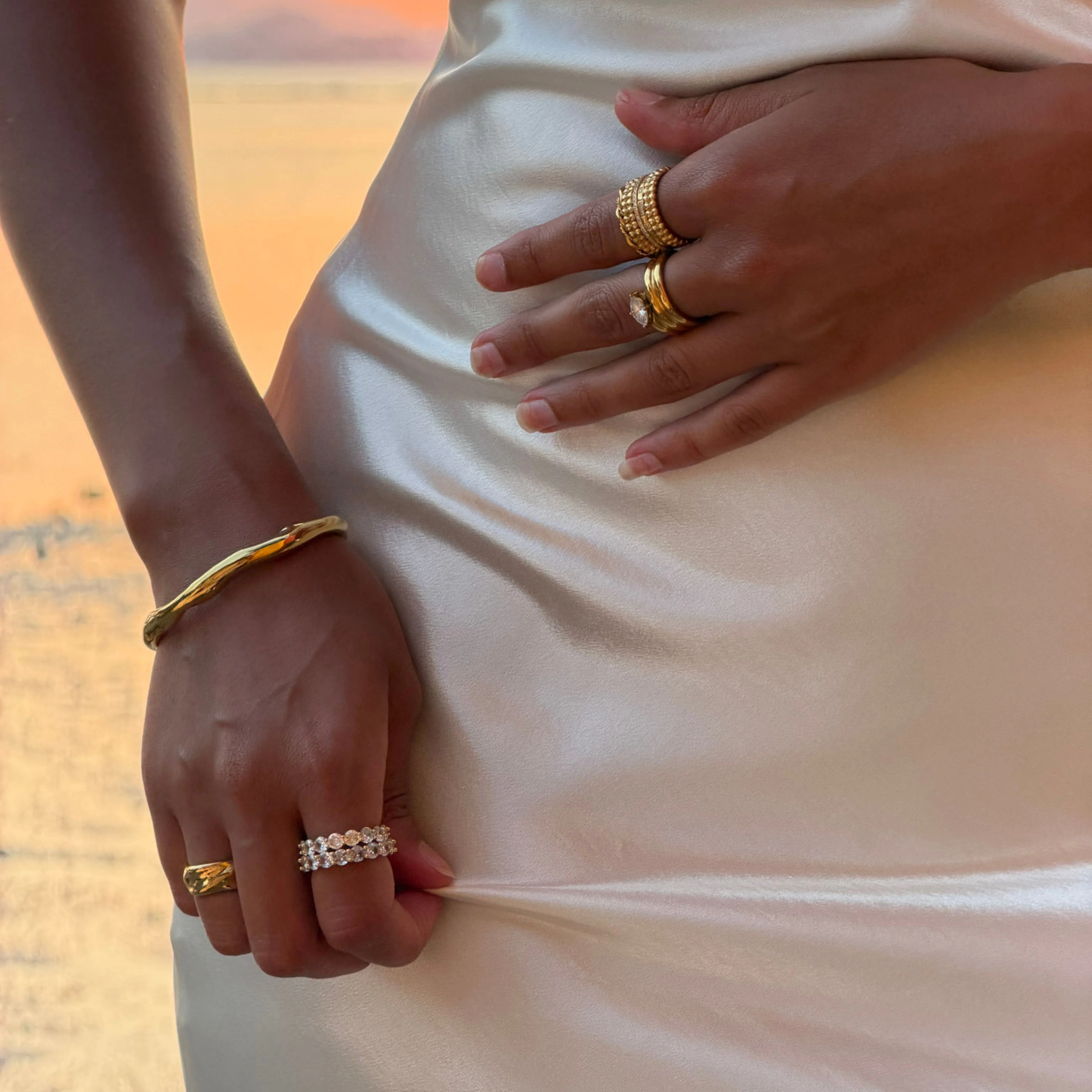 Thea Wave Bangle - Image 2