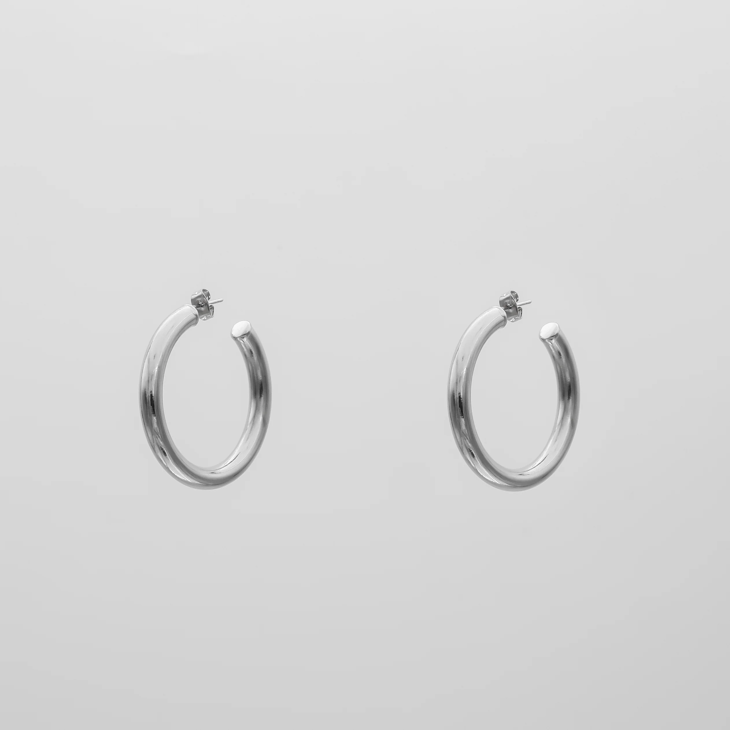 Tia Classic Hoop Earrings - Image 3