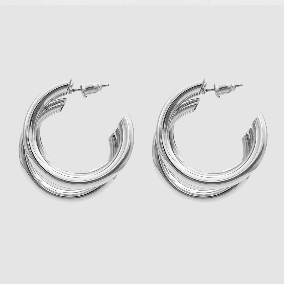 Talia Triple Hoops - Image 4