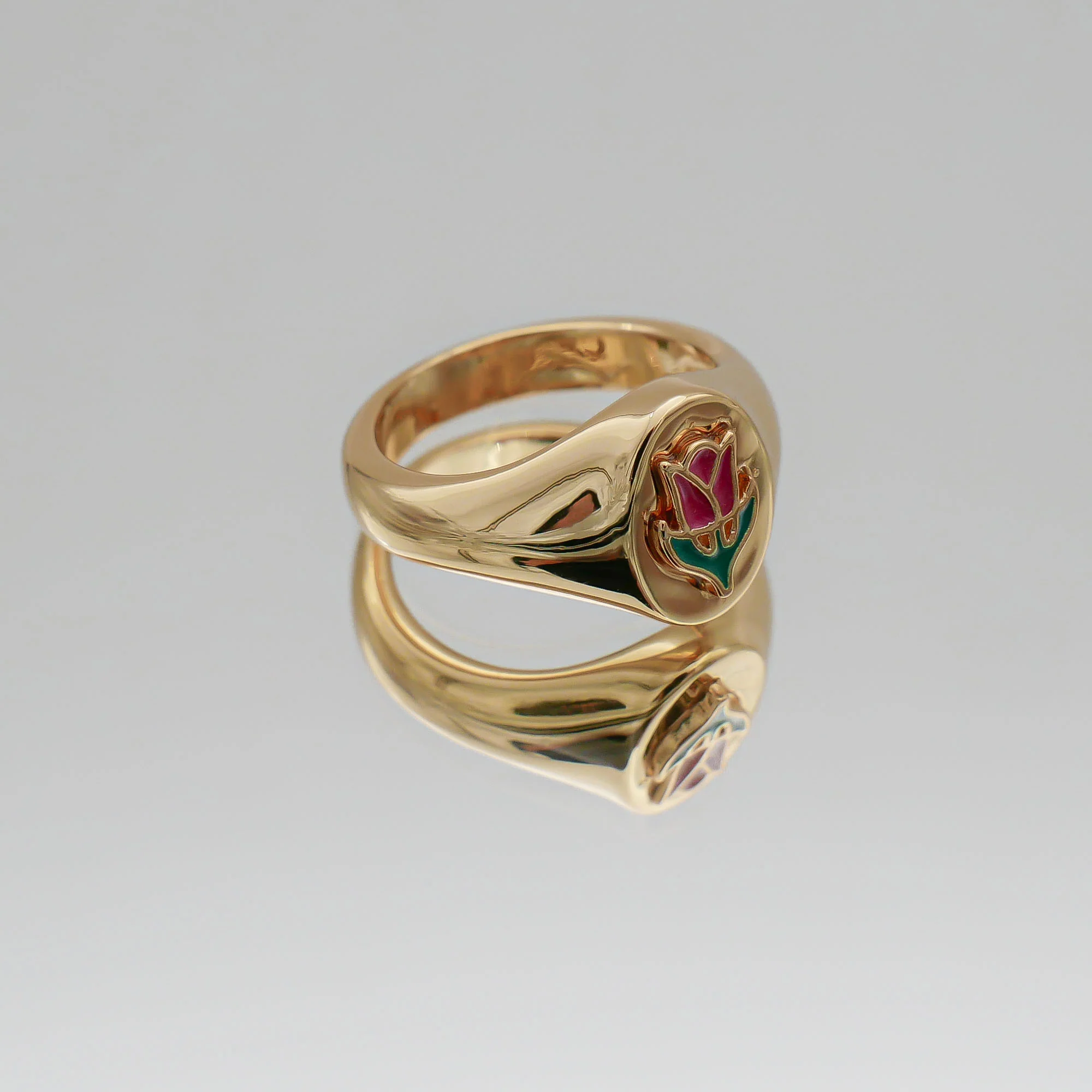 Tulip Signet Ring - Image 3