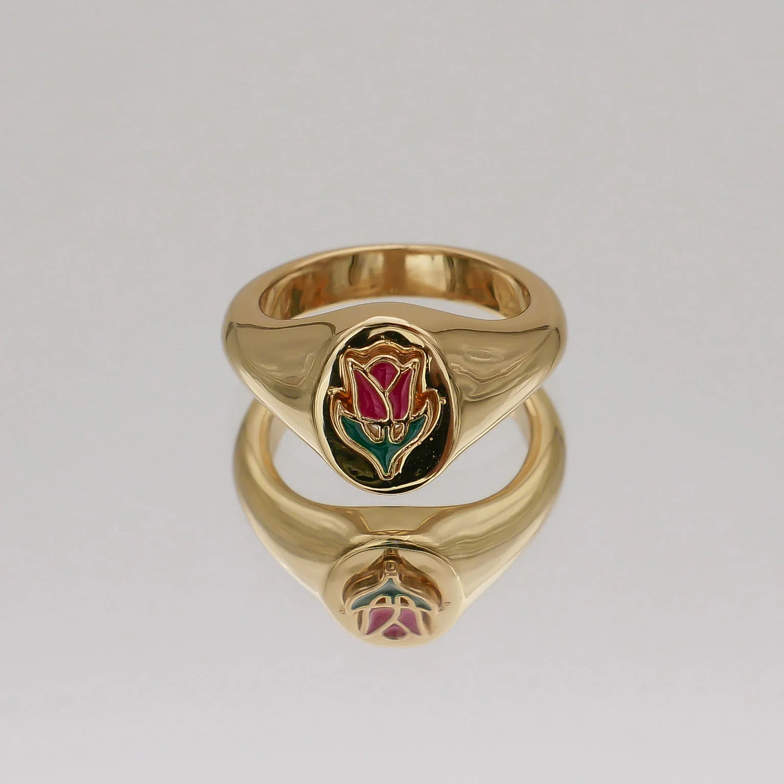 Tulip Signet Ring - Image 5