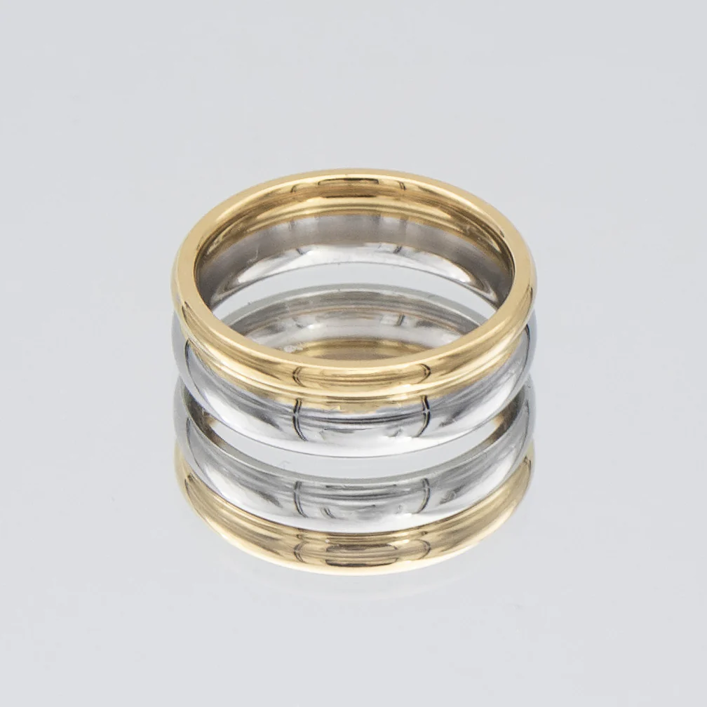 Uma Double Band Two Tone Ring - Image 2
