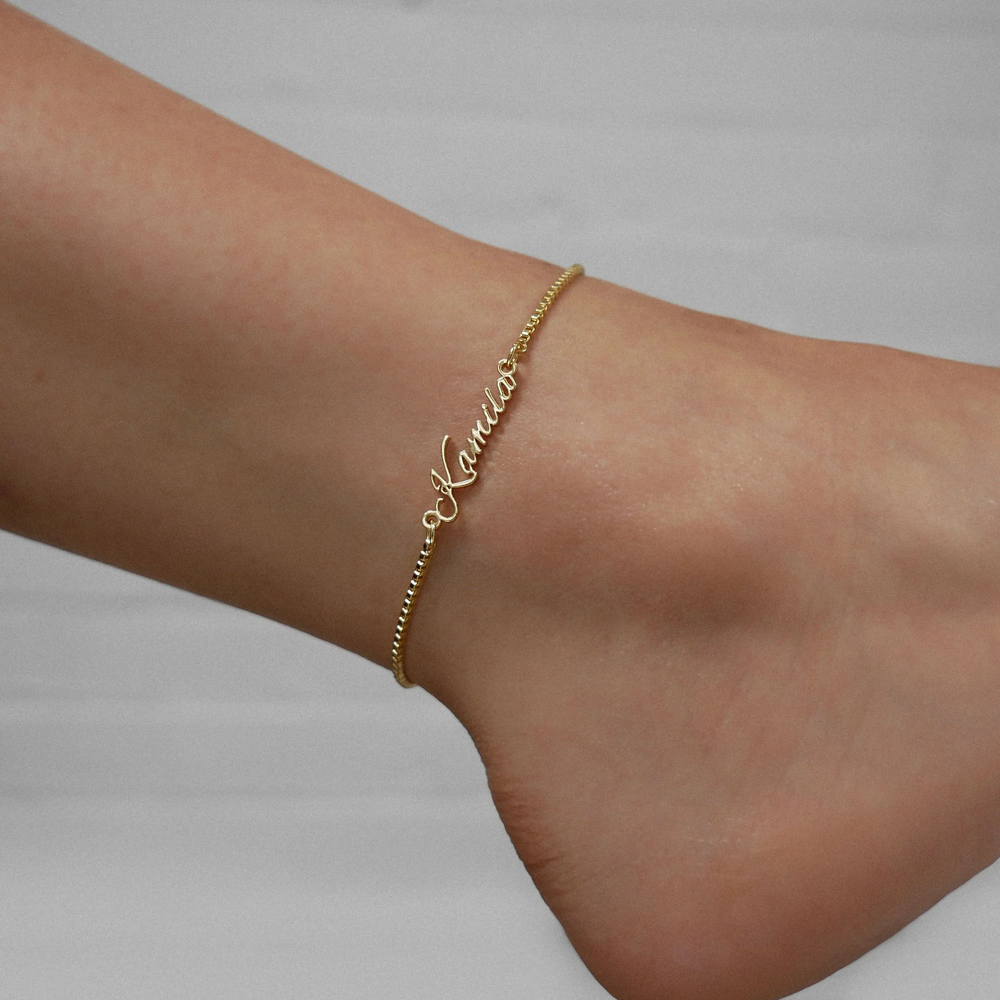 Venice Custom Name Anklet - Image 6