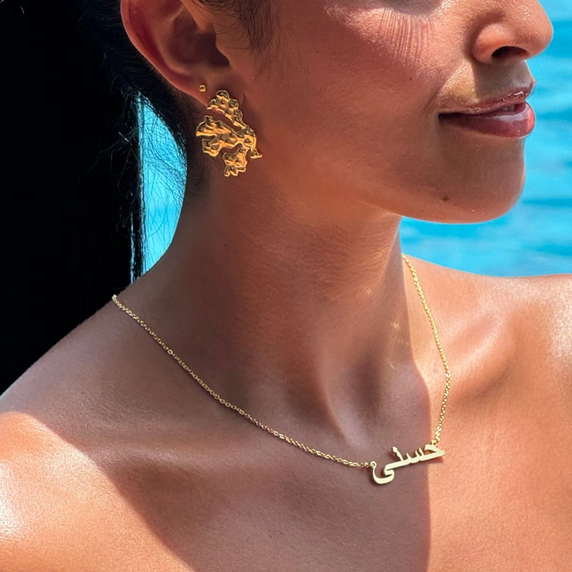 Zeina Coral Earrings - Image 2