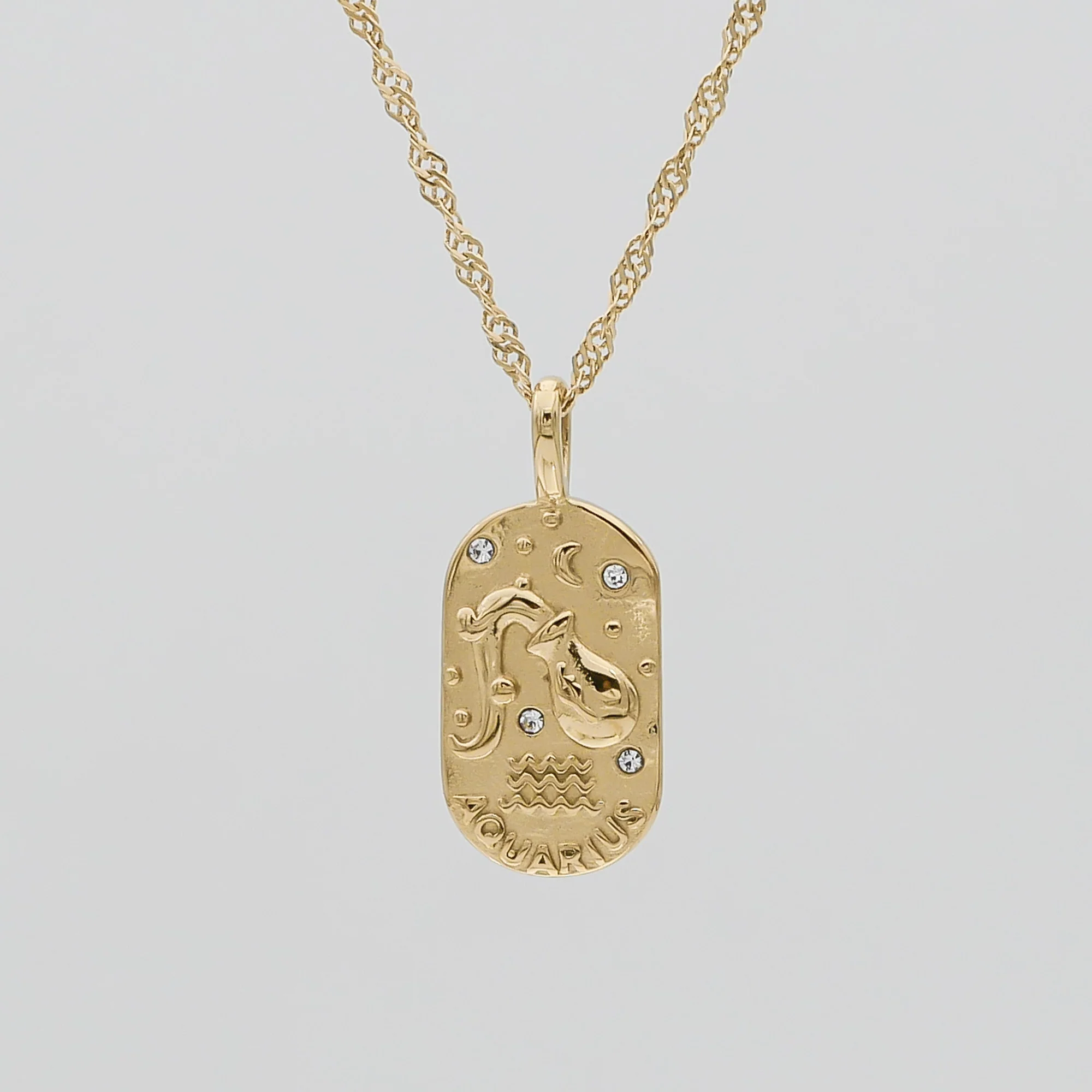 Zodiac Tarot Card Necklace